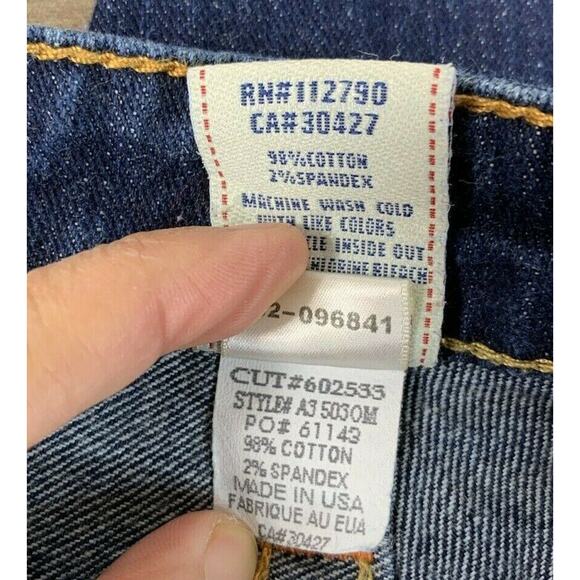 True Religion Womens Jeans Joey Low Rise Flare Stretch Dark Wash Size 28 - Picture 9 of 9